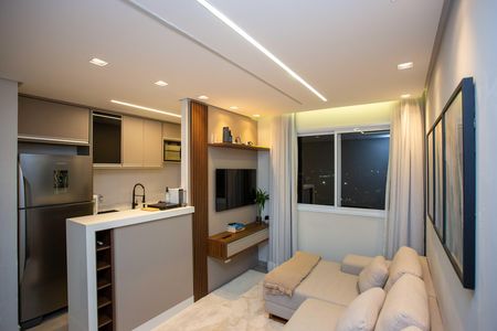 Sala de apartamento à venda com 2 quartos, 44m² em Piraporinha, Diadema