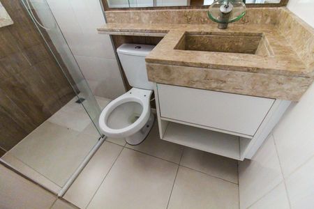 Banheiro de kitnet/studio para alugar com 1 quarto, 30m² em Jardim Brasilia, São Paulo
