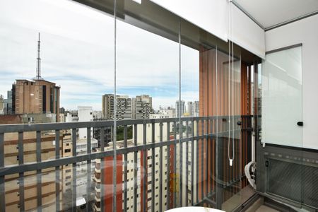 varanda sala de jantar de kitnet/studio para alugar com 1 quarto, 24m² em Paraíso, São Paulo