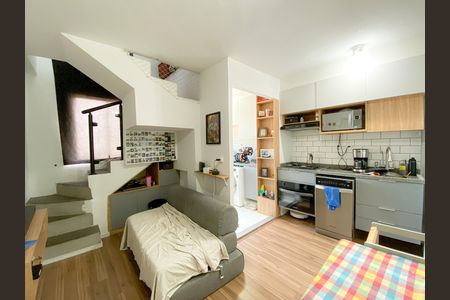 Sala/Cozinha de apartamento à venda com 2 quartos, 50m² em Água Branca, São Paulo