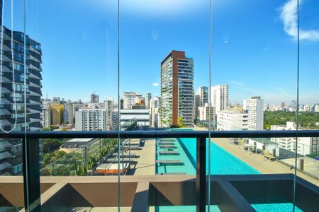 Apartamento para alugar com 80m², 1 quarto e 2 vagasvista varanda sala 