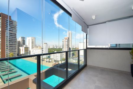 Apartamento para alugar com 80m², 1 quarto e 2 vagasvaranda sala 