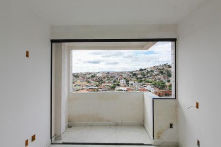 Varanda da Suíte 1 de apartamento à venda com 3 quartos, 120m² em Coqueiros, Belo Horizonte