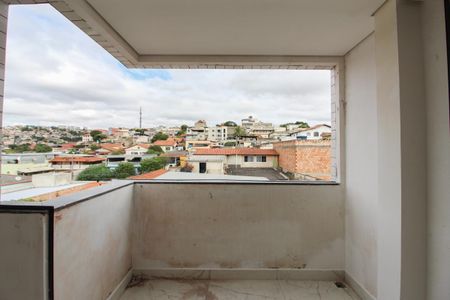 Varanda da Suíte 1 de apartamento à venda com 3 quartos, 120m² em Coqueiros, Belo Horizonte