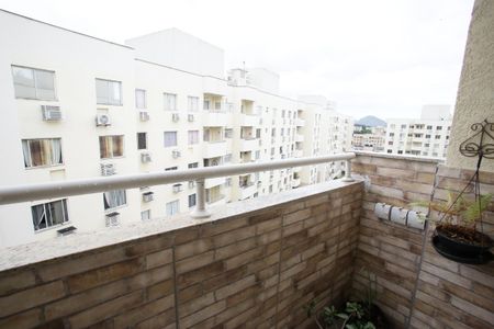 Varanda da Sala de apartamento à venda com 3 quartos, 74m² em Taquara, Rio de Janeiro