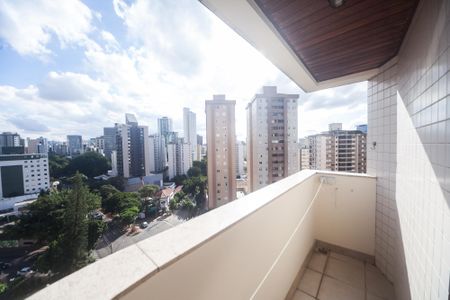 varanda quarto  de apartamento para alugar com 1 quarto, 36m² em Funcionários, Belo Horizonte