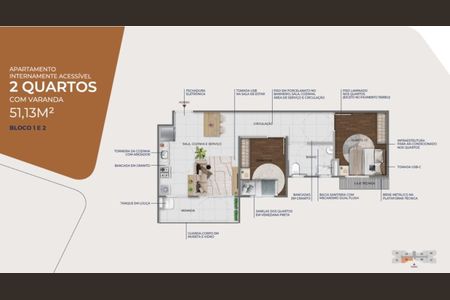 Apartamento à venda com 2 quartos, 51m² em Ouro Preto, Belo Horizonte