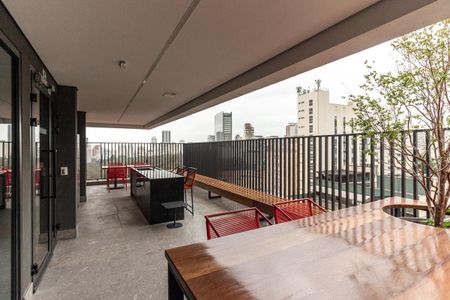Studio para alugar com 38m², 1 quarto e 1 vagaChurrasqueira