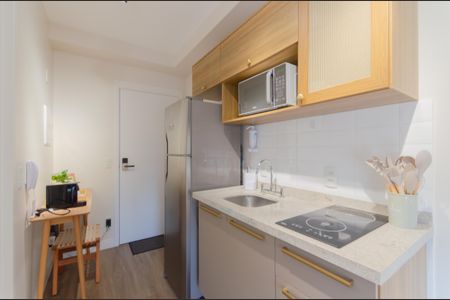 Cozinha de kitnet/studio para alugar com 1 quarto, 21m² em Alto do Ipiranga, São Paulo