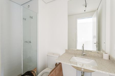 Banheiro de kitnet/studio à venda com 1 quarto, 26m² em Planalto Paulista, São Paulo