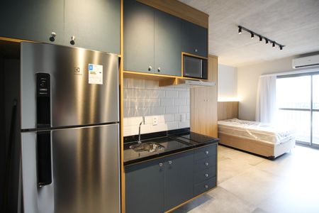 Studio para alugar com 25m², 1 quarto e sem vaga Studio para alugar com 25m², 1 quarto e sem vagaCozinha