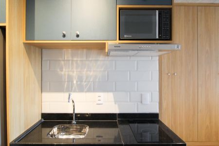 Studio para alugar com 25m², 1 quarto e sem vaga Studio para alugar com 25m², 1 quarto e sem vagaCozinha