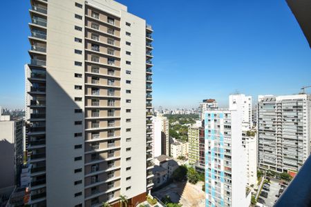 vista varanda sala de apartamento para alugar com 1 quarto, 75m² em Pinheiros, São Paulo
