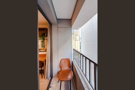 Studio para alugar com 23m², 1 quarto e sem vagaVaranda