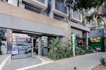 Studio para alugar com 23m², 1 quarto e sem vagaFachada - Plaquinha