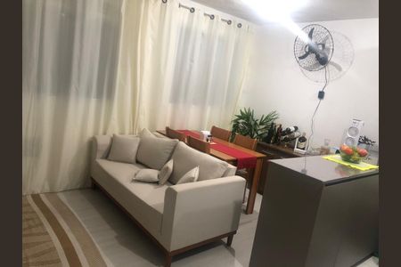 Sala de apartamento à venda com 1 quarto, 34m² em Veleiros, São Paulo