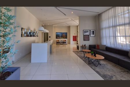 Studio para alugar com 36m², 1 quarto e 1 vaga Studio para alugar com 36m², 1 quarto e 1 vagaHall de entrada