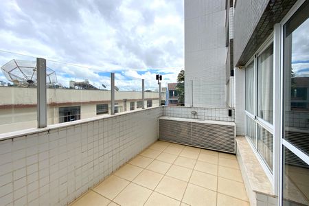 Varanda da Sala de apartamento à venda com 4 quartos, 167m² em Santo Antônio, Belo Horizonte