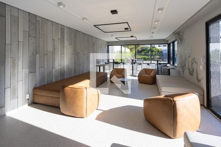 Studio à venda com 27m², 1 quarto e sem vagaÁrea comum - Salão de festas
