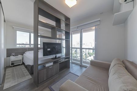 Sala de apartamento à venda com 1 quarto, 51m² em Brooklin, São Paulo