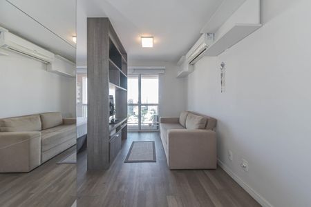 Sala de apartamento à venda com 1 quarto, 51m² em Brooklin, São Paulo