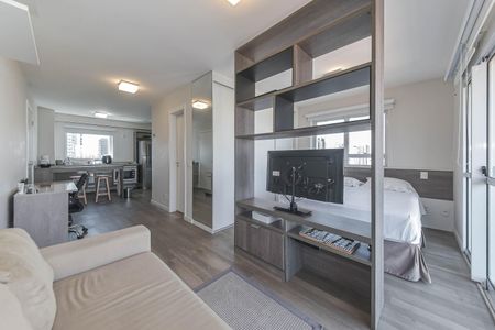 Sala de apartamento à venda com 1 quarto, 51m² em Brooklin, São Paulo