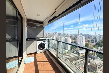 Varanda de kitnet/studio para alugar com 1 quarto, 42m² em Campo Belo, São Paulo