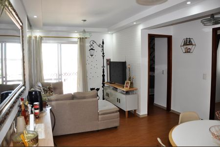 Detalhe - Sala e Sala de Jantar com Varanda de apartamento à venda com 3 quartos, 86m² em Vila Mangalot, São Paulo