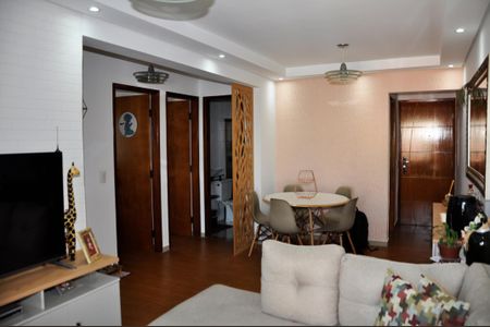 Detalhe - Sala e Sala de Jantar com Varanda de apartamento à venda com 3 quartos, 86m² em Vila Mangalot, São Paulo