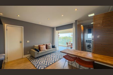 Sala de apartamento à venda com 1 quarto, 51m² em Campo Belo, São Paulo