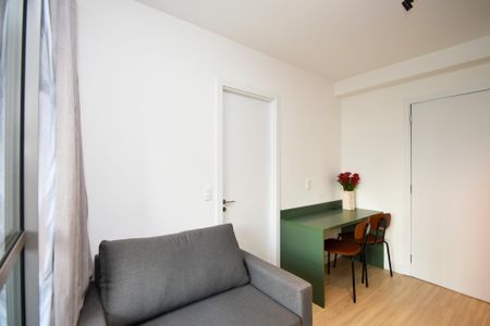 Studio à venda com 26m², 1 quarto e sem vaga Studio à venda com 26m², 1 quarto e sem vagaSala de estar