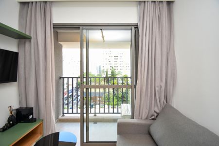 Studio à venda com 26m², 1 quarto e sem vaga Studio à venda com 26m², 1 quarto e sem vagaSala de estar