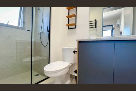 Studio para alugar com 27m², 1 quarto e sem vagaBanheiro da Suíte