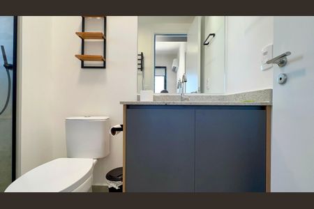 Studio para alugar com 27m², 1 quarto e sem vagaBanheiro da Suíte