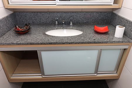 Apartamento para alugar com 82m², 3 quartos e 1 vagaBanheiro da Suíte