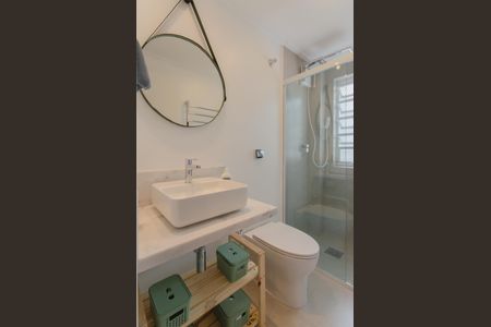 Banheiro de apartamento para alugar com 1 quarto, 45m² em Paraíso, São Paulo