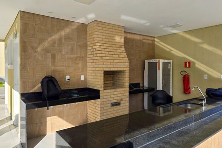 Apartamento para alugar com 47m², 2 quartos e 2 vagas Apartamento para alugar com 47m², 2 quartos e 2 vagasÁrea comum - Churrasqueira