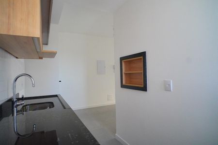 Cozinha  de kitnet/studio para alugar com 1 quarto, 44m² em São João, Porto Alegre