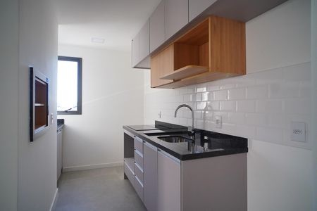Cozinha  de kitnet/studio para alugar com 1 quarto, 44m² em São João, Porto Alegre