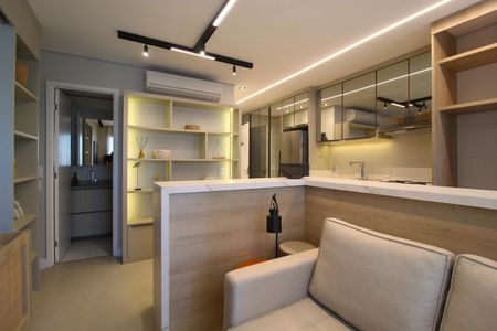 Sala de apartamento para alugar com 2 quartos, 49m² em Vila Olímpia, São Paulo