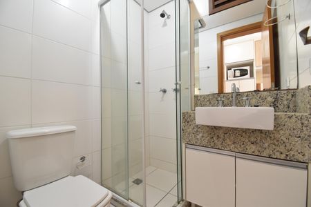 Studio para alugar com 28m², 1 quarto e sem vagaBanheiro do Studio