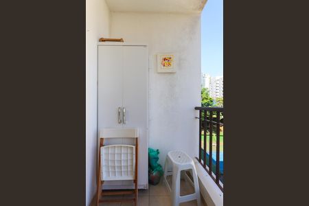 Varanda da Sala de apartamento para alugar com 1 quarto, 43m² em Vila Morumbi, São Paulo