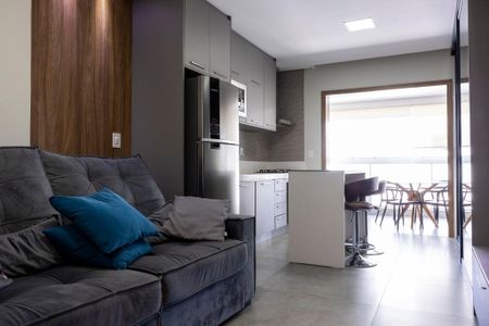 Sala/cozinha de apartamento para alugar com 1 quarto, 47m² em Parque Campolim, Sorocaba