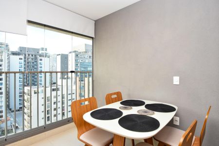 Apartamento para alugar com 43m², 1 quarto e 1 vagaSala de jantar varanda 