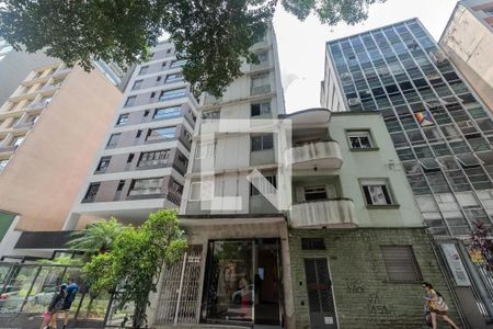 Studio para alugar com 28m², 1 quarto e sem vaga Studio para alugar com 28m², 1 quarto e sem vagaFachada