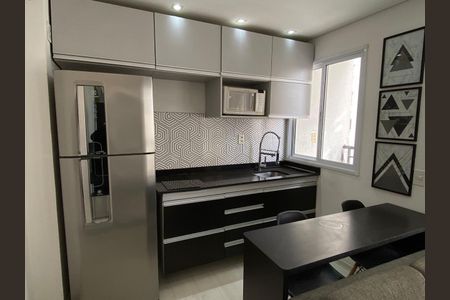 Cozinha de apartamento à venda com 1 quarto, 30m² em Brás, São Paulo