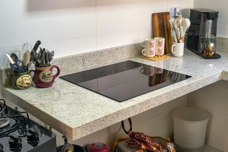 Cozinha  de casa de condomínio para alugar com 2 quartos, 60m² em Aviação, Praia Grande