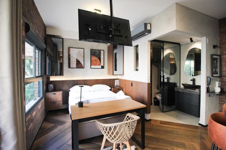 Studio à venda com 30m², 1 quarto e sem vaga Studio à venda com 30m², 1 quarto e sem vagaSuíte