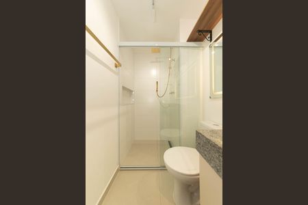 Studio para alugar com 30m², 1 quarto e sem vaga Studio para alugar com 30m², 1 quarto e sem vagaBanheiro