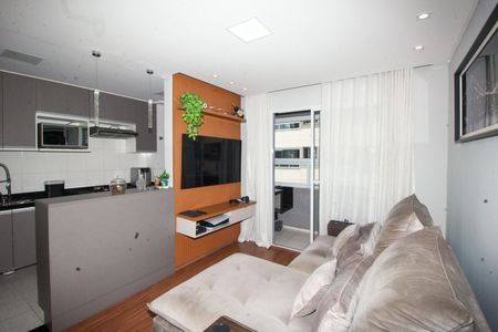 Sala de apartamento à venda com 2 quartos, 53m² em Jardim Monte Libano, Santo André